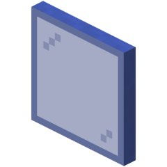 Синяя стеклянная панель в Майнкрафте