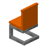 Orange Modern Chair Mainkraftā