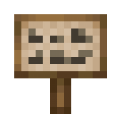 Canvas Sign in Minecraft