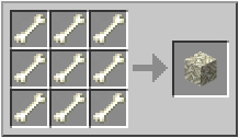 Kā izveidot bone pile block Mainkraftā