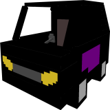 MC Cars EngineGlassModel Black&Purple Color in Minecraft