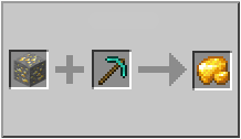 How to craft raw gold in Minecraft