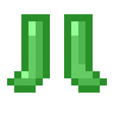 Green Boots in Minecraft