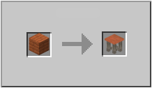 Как сделать acacia stool в Майнкрафт