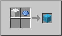 How to craft light blue wool in Minecraft
