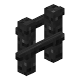 Black Fence in Minecraft