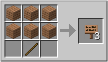 How to craft jungle sign in Minecraft