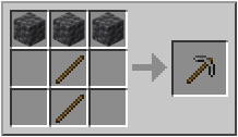 how to make stone pickaxe in minecraft
