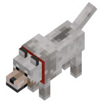 Tamed wolf in Minecraft
