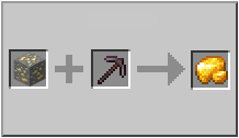 How to craft raw gold in Minecraft