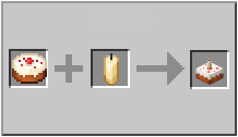 Как сделать торт со свечой в Майнкрафт