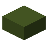 Perfect green slab in Minecraft