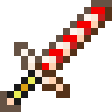 Candy Cane Sword in Minecraft