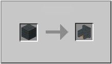 How to craft gray sofa in Minecraft