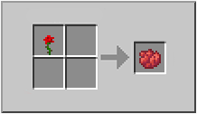 How to craft red dye in Minecraft