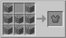 Kā izveidot cobble stone chestplate Mainkraftā