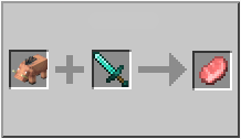 How to craft raw porkchop in Minecraft