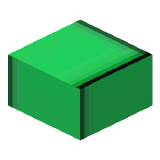 Emerald Block Slab in Minecraft