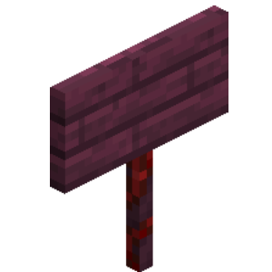 Crimson Sign in Minecraft