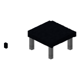 Black Modern Coffee Table in Minecraft