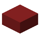 Perfect red slab in Minecraft