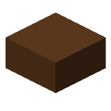 Perfect brown slab in Minecraft