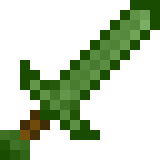 Emerald Sword in Minecraft