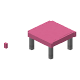 Pink Modern Coffee Table in Minecraft
