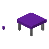 Purple Modern Coffee Table in Minecraft