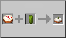 How to craft cake with green candle in Minecraft