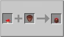 How to craft potted red mushroom in Minecraft