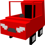 MC Cars ModelM Red Color in Minecraft