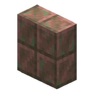 Vertical Exposed Cut Copper Slab in Minecraft
