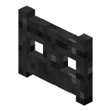 Black Fence Gate in Minecraft