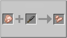 How to craft raw chicken cuts in Minecraft