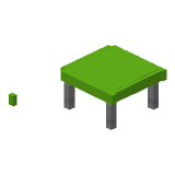 Lime Modern Coffee Table in Minecraft