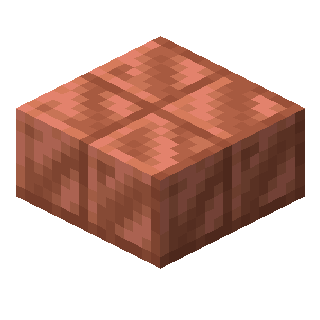 Waxed Cut Copper Slab in Minecraft