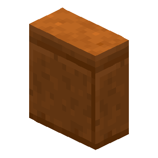 Vertical Cut Red Sandstone Slab in Minecraft