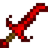 Red Crystal Sword in Minecraft
