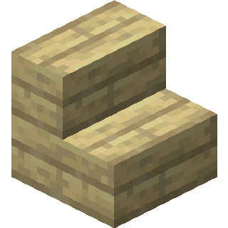 Birch Stairs in Minecraft