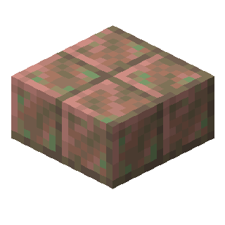 Exposed Cut Copper Slab in Minecraft