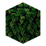 Green Glowing Oak Leaves in Minecraft