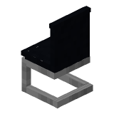 Black Modern Chair Mainkraftā
