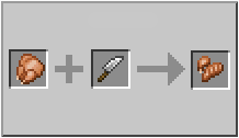 How to craft cooked chicken cuts in Minecraft
