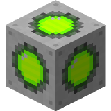 Green Powered Lamp in Minecraft