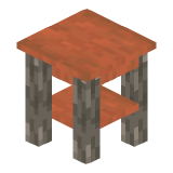 Acacia Square Table in Minecraft