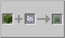 How to craft grass in Minecraft