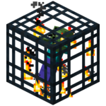 Zombie spawner in Minecraft