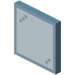 Бирюзовая стеклянная панель в Майнкрафте