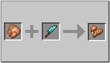 How to craft cooked chicken cuts in Minecraft